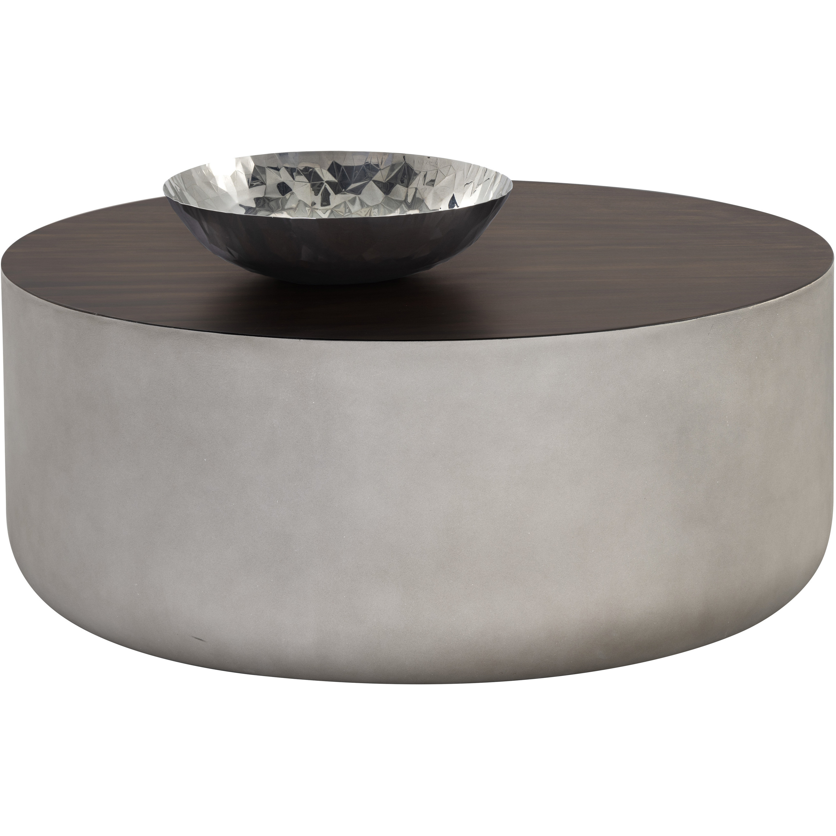 Diaz 34.5 X 15 inch Grey / Wood Grain Brown Outdoor Coffee Table
